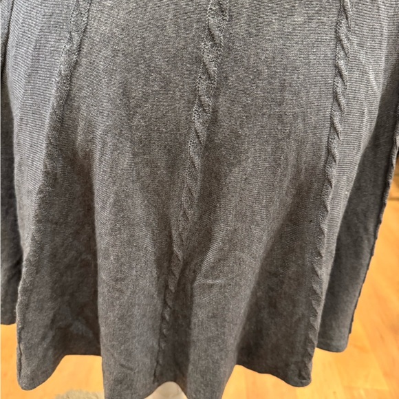 NWT White House Black Market Gray Open Front Long Cardigan - Picture 4 of 8